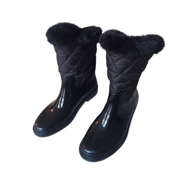 10 Kate Spade black furry boots - Picture 8 of 9